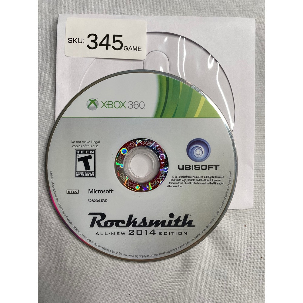 Rocksmith All-New 2014 Edition Xbox 360 Disc Only